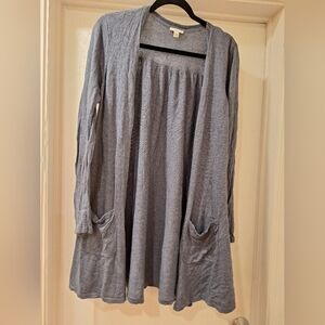 Womens J Jill‎ Open Front Cardigan with Pockets Medium M